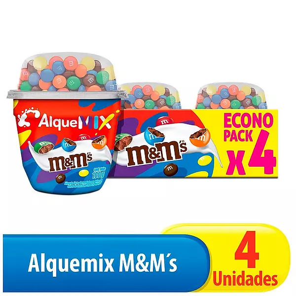 Alimento Lácteo Alquemix M&M'S X4und X100g C/U