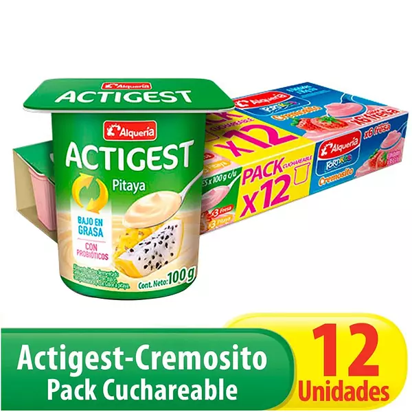 Yogurt Alquería Cuchareable 100 G X12 Unds