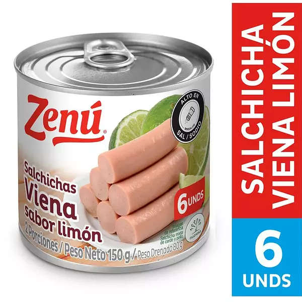 Salchicha Viena Limón Zenú X 150 G