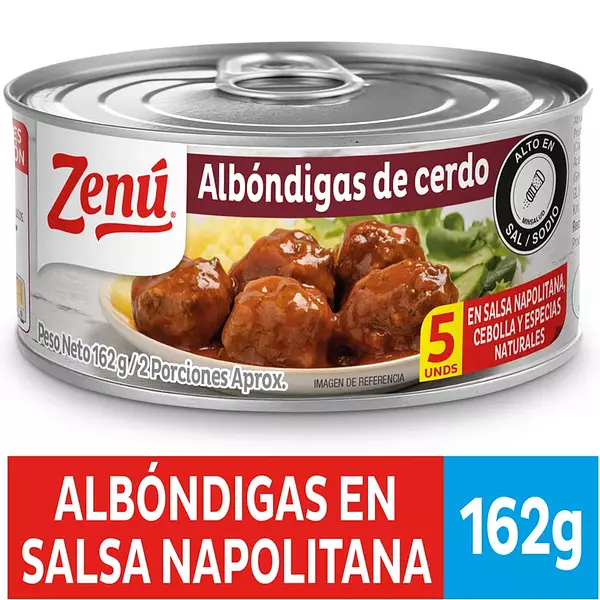 Albondigas Zenú Salsa X 5und X 162g