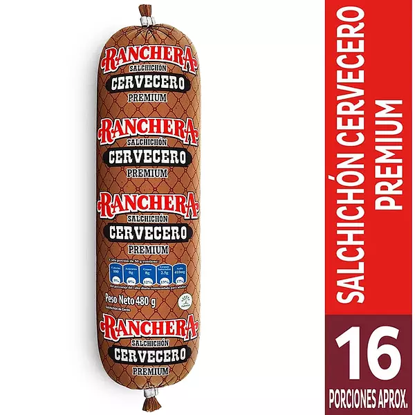 Salchichón Cervecero Ranchera Premium X480g