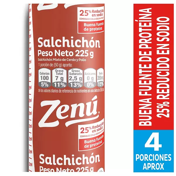 Salchichón Zenú Tradicional 225g