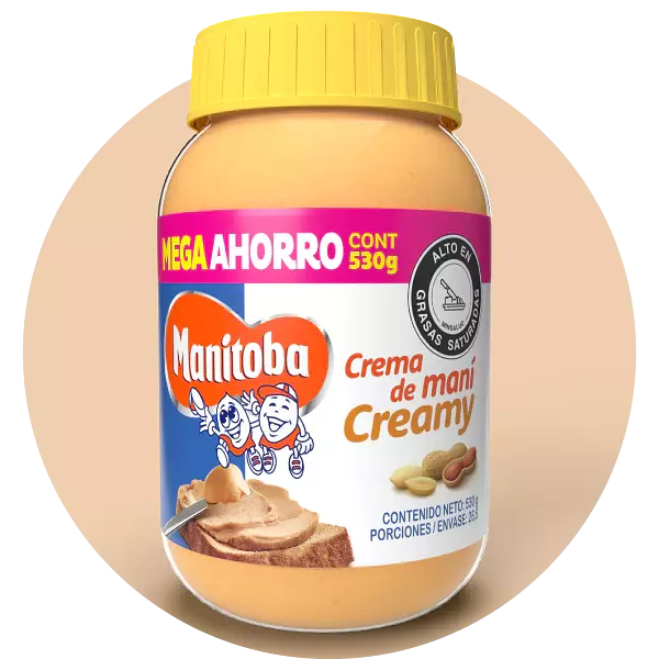 Crema De Maní Manitoba Esparcible X530g