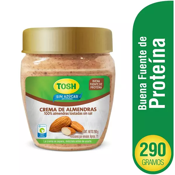 Crema De Almendras Tosh X290g