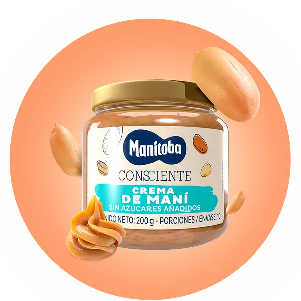 Crema De Maní Manitoba Sin Azúcar 200g