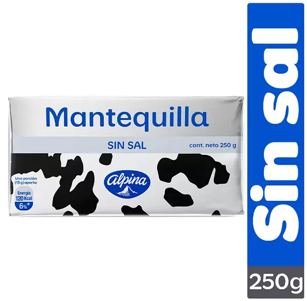 Mantequilla Alpina Sin Sal X250g