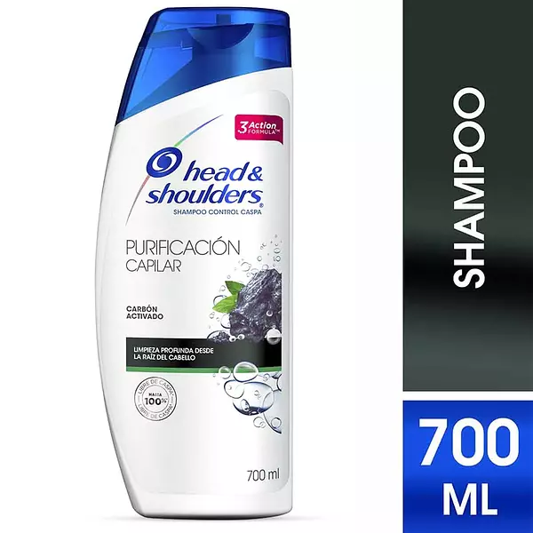 Shampoo Head & Shoulders Carbón Activado X700ml