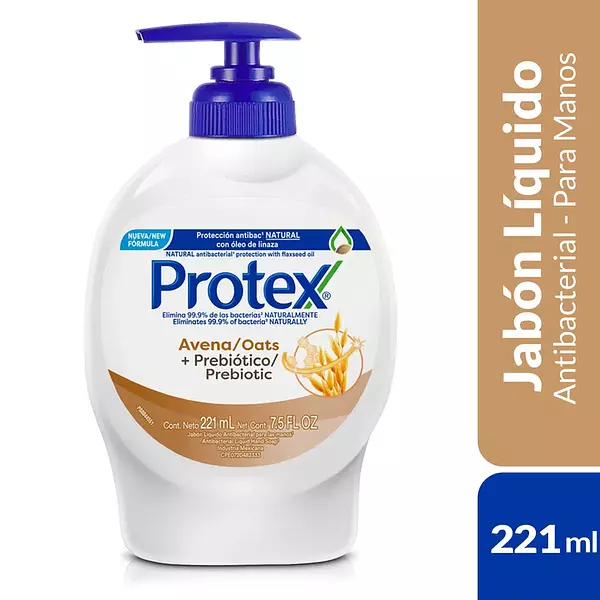 Jabón Liquido Manos Protex Avena 221ml