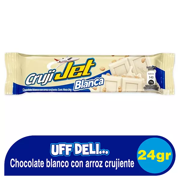 Chocolatina Jet Cruji Blanca X24g