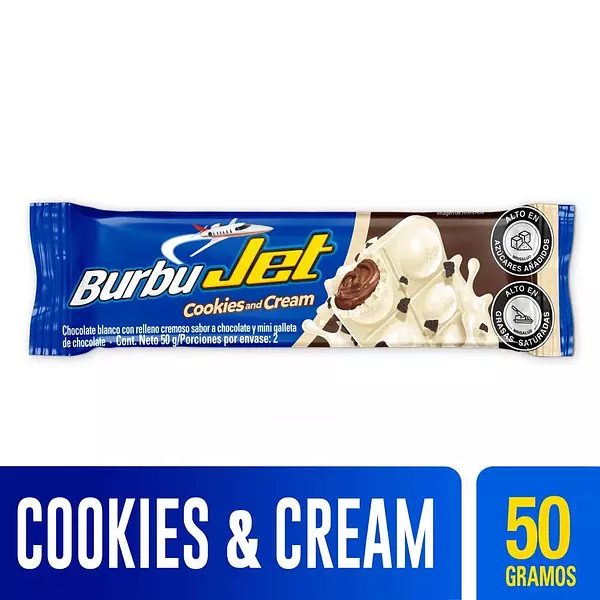 Chocolatina Jet Burbu Jet Cookies & Cream 50g