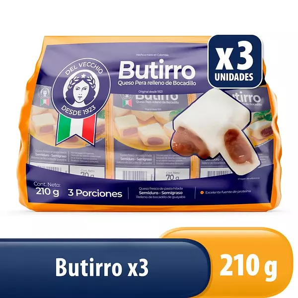 Queso Butirro 3un X 70gr