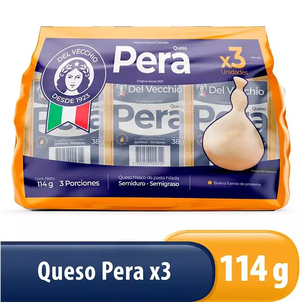 Queso Pera 3un X 38gr