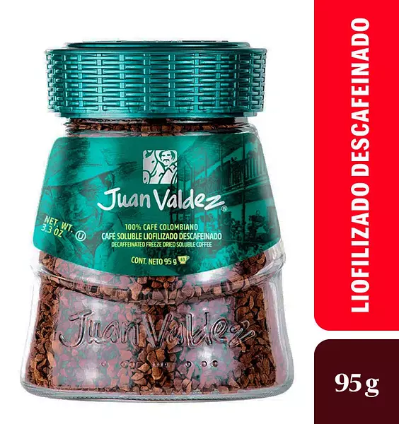 Café Juan Valdez Liofilizado Descafeinado X95g