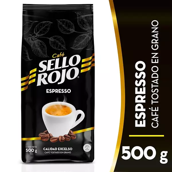 Café Sello Rojo Espresso En Grano 500g