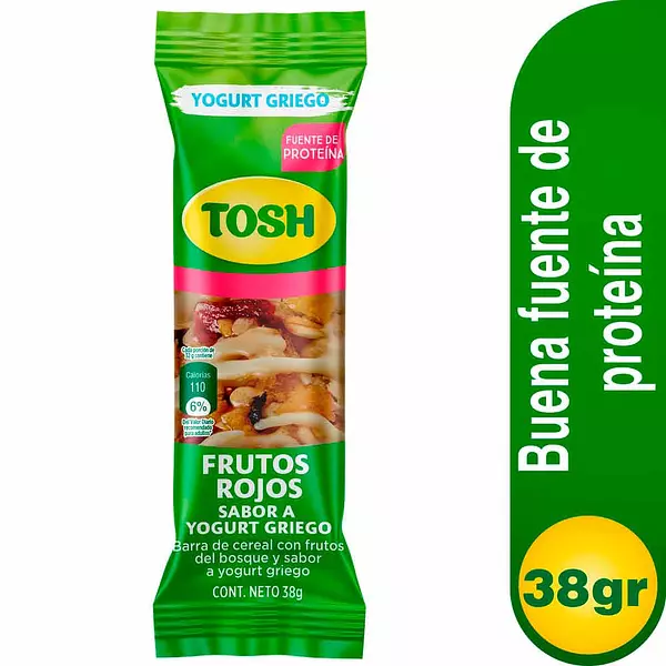 Cereal Tosh Barra Yogurt Griego 38g