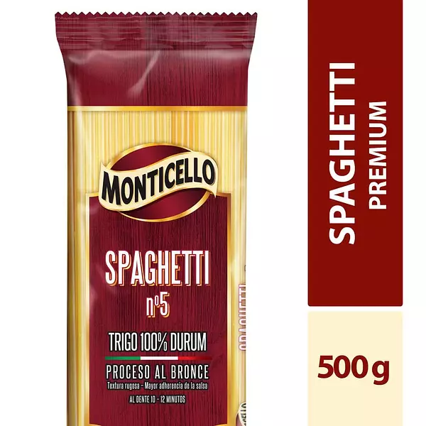 Pasta Monticello Spaguetti X500gr