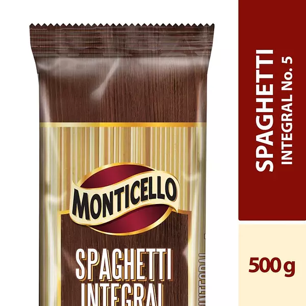 Pasta Monticello Spaghetti Integral X500gr