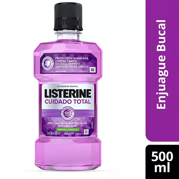 Enjuague Bucal Cuidado Total Listerine 500ml