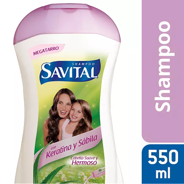 Shampoo Savital Con Keratina Y Sábila 550ml