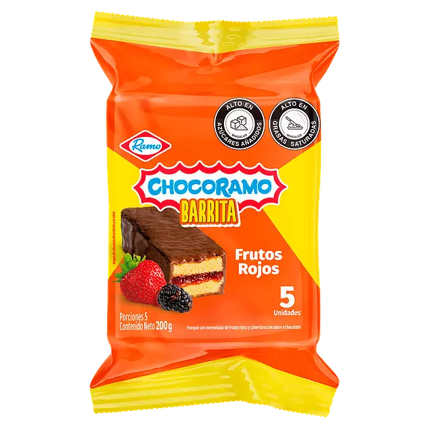 Barra Chocorramo Con Mermelada 5 Unidades X200g