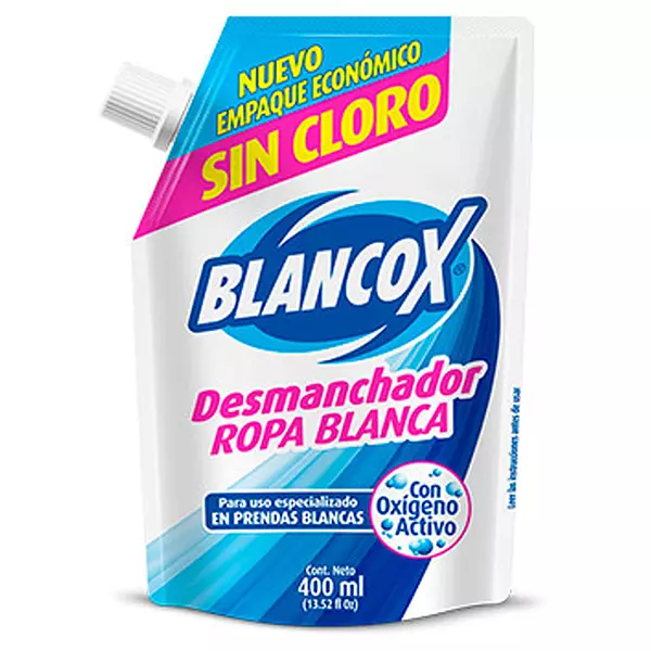 Desmanchador Liquido Ropa Blanca Blancox X400 Ml