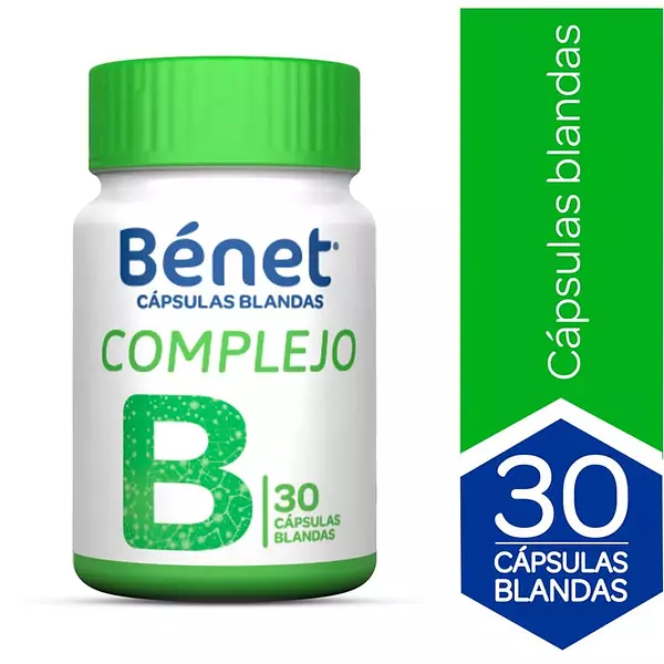 Cápsulas Complejo B Benet 30 Unidades