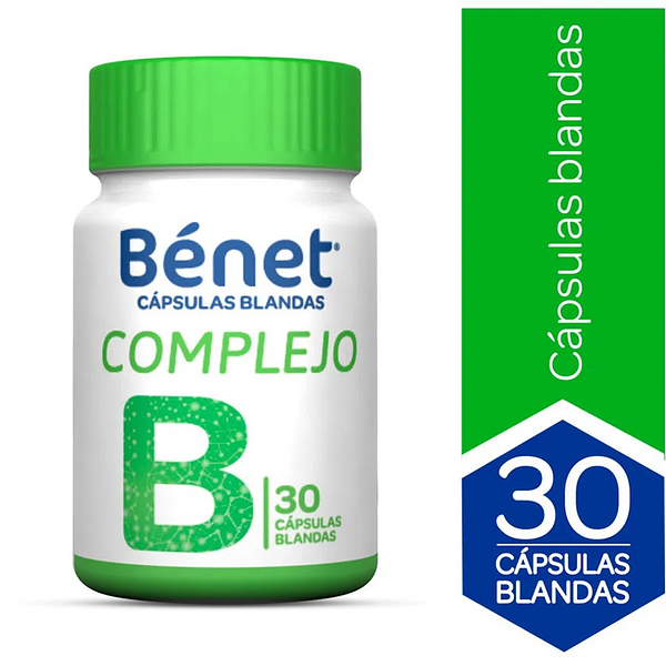 Cápsulas Complejo B Benet 30 Unidades