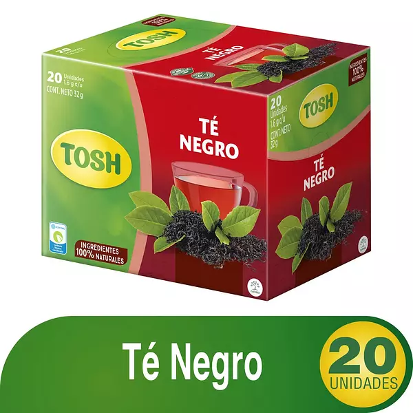 Té Negro Tosh 20 Unidades