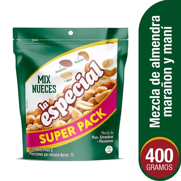 Maní La Especial Mezcla De Nueces X400 Gr