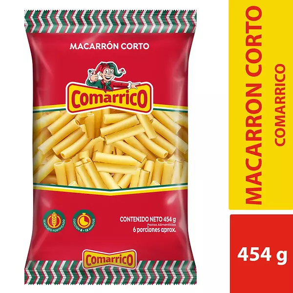 Macarron Corto Comarrico Clasica 454 Gr