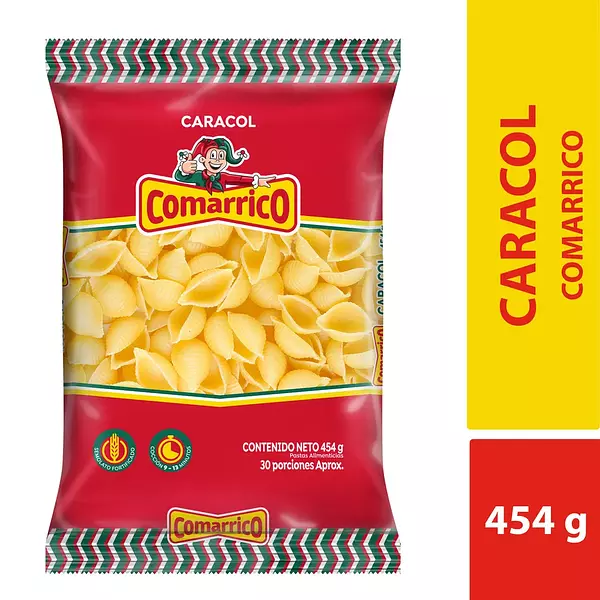 Pasta Comarrico Caracol 454gr