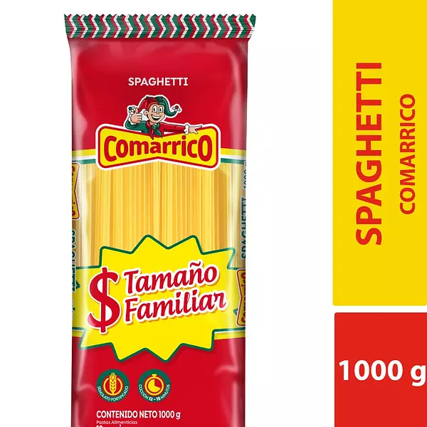 Pasta Comarrico Spaguetti 1000 Gr