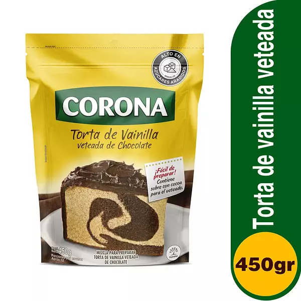 Premezcla Torta Corona Vainilla Veteada 450 Gr