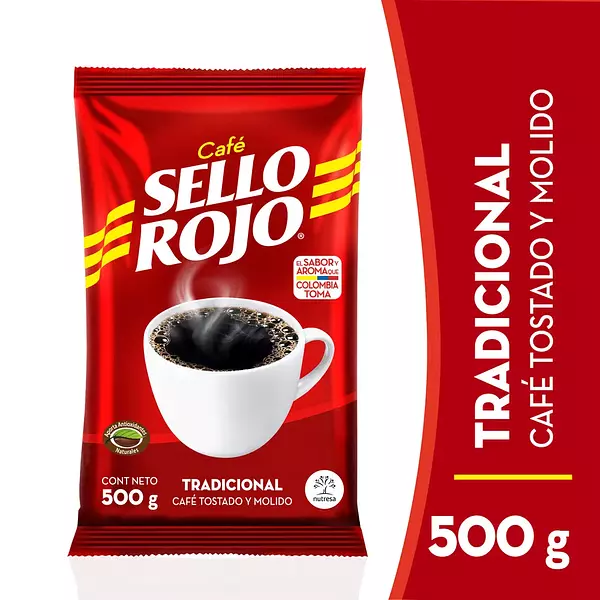 Café Tradicional Sello Rojo 500 Gr