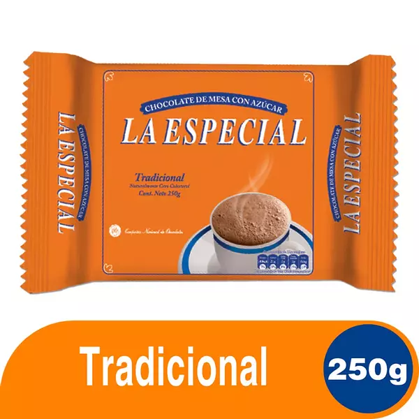 Chocolate La Especial Tradicional 8 Pastillas 250 Gr