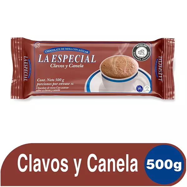 Chocolate La Especial Clavos Y Canela 16 Pastillas 500 Gr