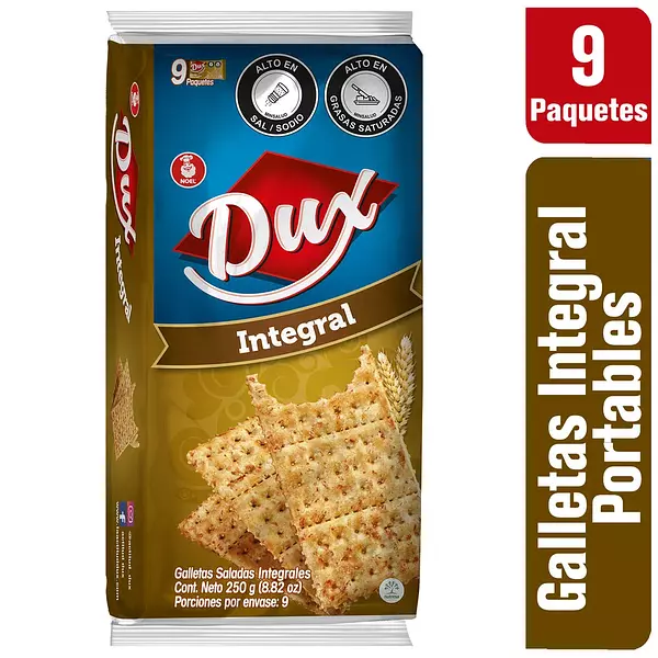 Galleta Dux Integral 9 Unidades X250 Gr