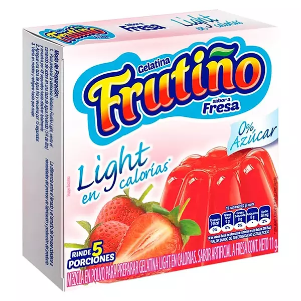 Gelatina Frutiño Light Fresa 11gr