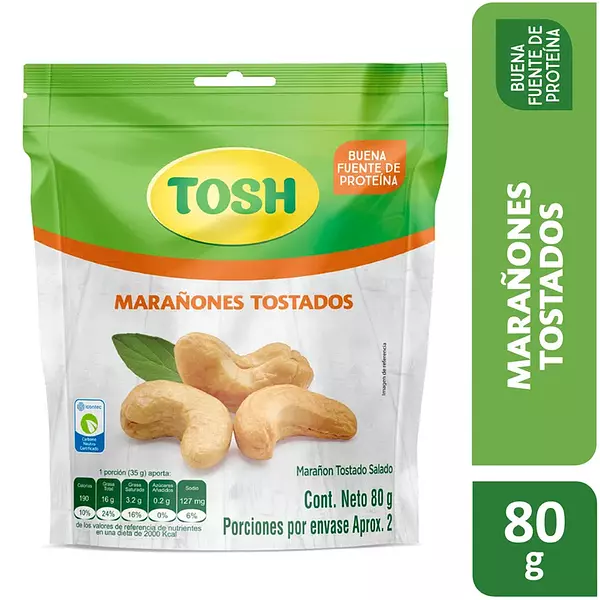 Pasabocas Tosh Marañon 80 Gr