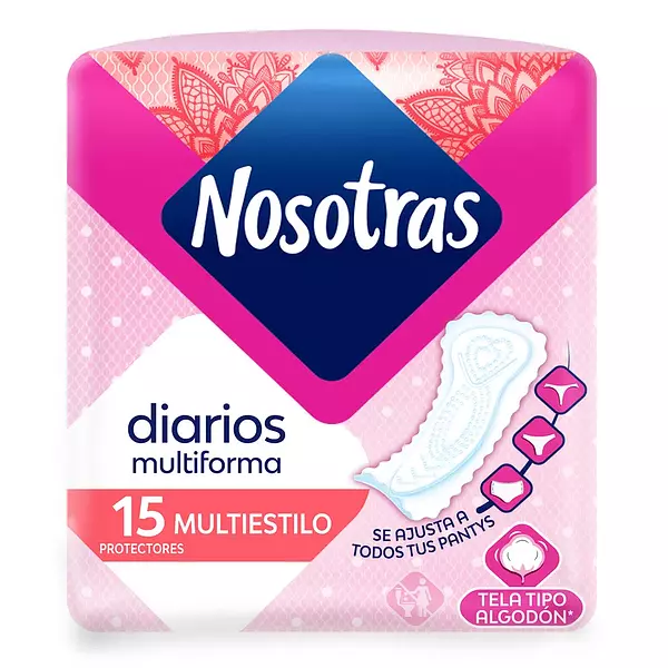 Protector Diarios Nosotras Multiestilo X15 Unds