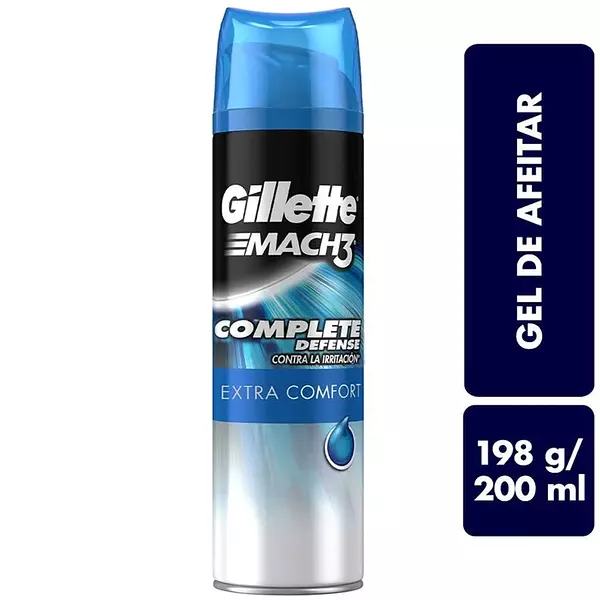 Gel De Afeitar Gillette Mach3 Complete Defense 200ml