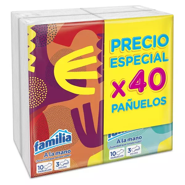 Pañuelo Facial Familia Bolsillo 10 Unds 4x3 Oferta