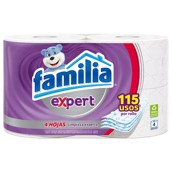 Papel Higiénico Familia Expert X 4 Rollos