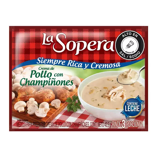 Crema De Pollo Con Champiñones 42,5g