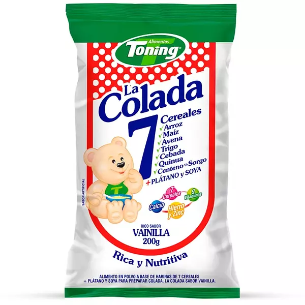 Colada Toning 7 Cereales Vainilla 200 G