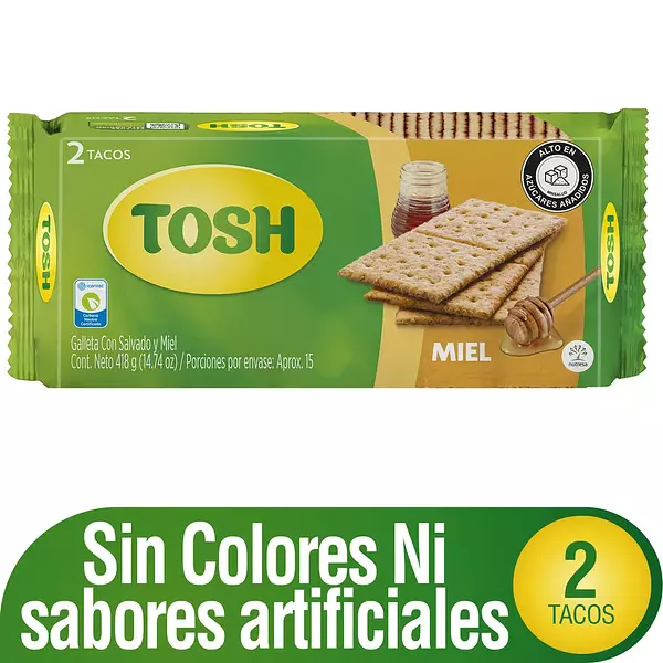 Galleta Tosh Miel Fit 2 Taco X418 Gr