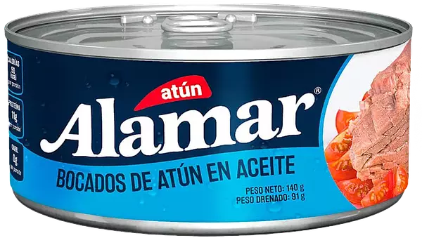 Atún Alamar Bocados Aceite 140 G