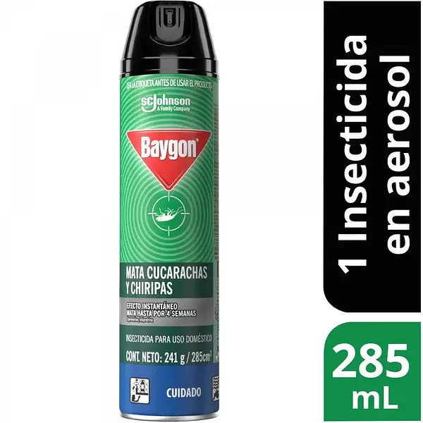 Insecticida Baygon Aerosol Mata Cucarachas 285ml