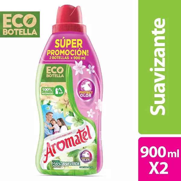 Suavizante Aromatel Manzana Verde 2 Unidades X900ml