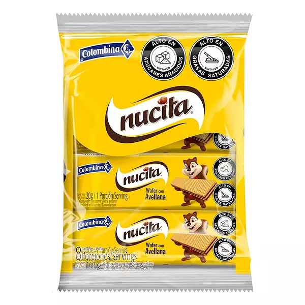 Galleta Wafer Nucita Con Avellana 160g